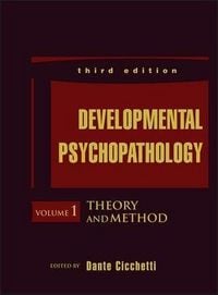 Produktbild: Developmental Psychopathology, Theory and Method