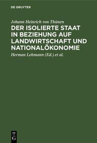Produktbild: Der isolierte Staat in Beziehung auf Landwirtschaft und National&ouml;konomie