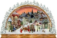 Produktbild: A3-Wand-Adventskalender &ndash; Nostalgischer Lichterbogen