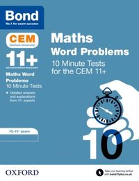 Produktbild: Bond 11+ CEM Maths Word Problems 10 Minute Tests: Ready for the 2026 Cambridge Select Insight exam