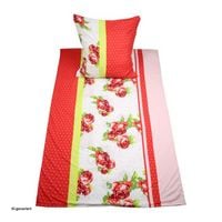 Produktbild: HTI-Living Bettw&auml;sche 2-teiliges Set 135 x 200 rote Rosen