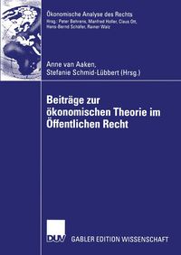 Produktbild: Beitr&auml;ge zur &ouml;konomischen Theorie im &Ouml;ffentlichen Recht