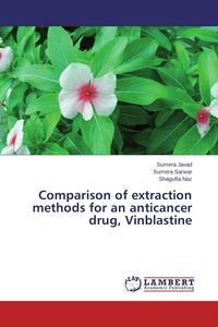 Produktbild: Comparison of extraction methods for an anticancer drug, Vinblastine