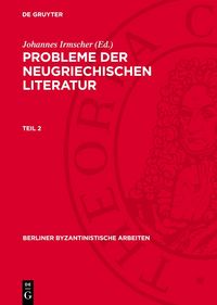 Produktbild: Probleme der neugriechischen Literatur
