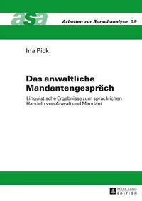 Produktbild: Das anwaltliche Mandantengespr&auml;ch