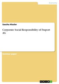 Produktbild: Corporate Social Responsibility of Fraport AG