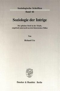 Produktbild: Soziologie der Intrige.