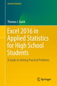 Produktbild: Excel 2016 in Applied Statistics for High School Students