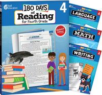 Produktbild: 180 Days(tm) Reading, Math, Writing, & Language for Grade 4: 4-Book Set