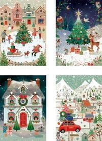 Produktbild: A5-Graspapier-Adventskalender-Sortiment