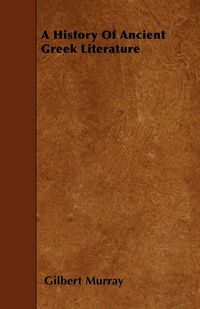 Produktbild: A History Of Ancient Greek Literature
