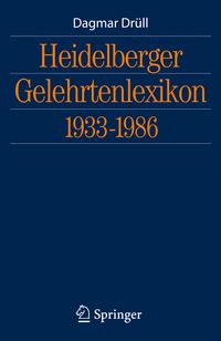 Produktbild: Heidelberger Gelehrtenlexikon 1933-1986