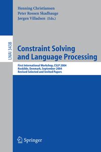 Bild vom Artikel Constraint Solving and Language Processing vom Autor Henning Christiansen