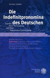 Produktbild: Die Indefinitpronomina des Deutschen