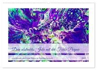 Produktbild: Dein abstraktes Jahr mit der Farbe Purpur (Wandkalender 2027 DIN A2 quer), CALVENDO Monatskalender