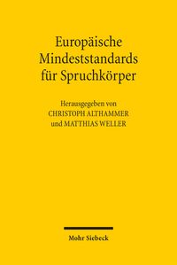 Produktbild: Europ&auml;ische Mindeststandards f&uuml;r Spruchk&ouml;rper