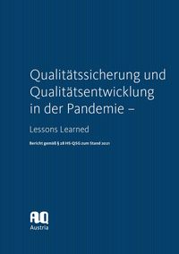 Produktbild: Qualit&auml;tssicherung und Qualit&auml;tsentwicklung in der Pandemie - Lessons Learned