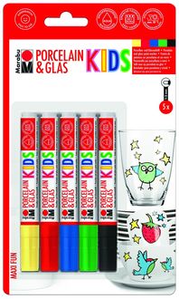 Produktbild: Marabu Porcelain & Glas KIDS, Blister-Sortierung MAXI FUN
