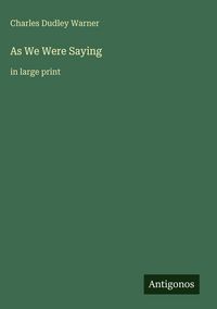 Produktbild: As We Were Saying
