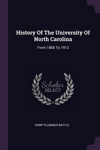 Produktbild: History Of The University Of North Carolina