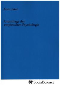 Produktbild: Grundlage der empirischen Psychologie