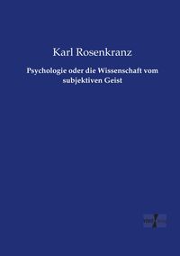Produktbild: Psychologie oder die Wissenschaft vom subjektiven Geist