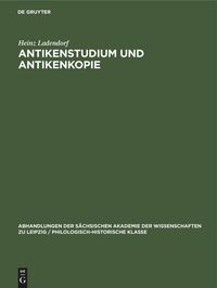 Produktbild: Antikenstudium und Antikenkopie