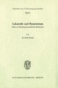Produktbild: Lehnrecht und Beamtentum.