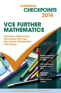 Produktbild: Duncan, N: Cambridge Checkpoints VCE Further Mathematics 201