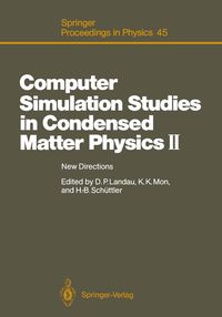Produktbild: Computer Simulation Studies in Condensed Matter Physics II