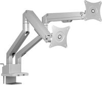 Produktbild: ICY BOX Monitorst&auml;nder f&uuml;r zwei Monitore Monitor-Tischhalterung 2 Display(s) 81,3 cm (32") Grau, Silber