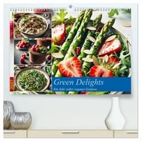 Produktbild: Green Delights - Ein Jahr voller veganer Gen&uuml;sse (hochwertiger Premium Wandkalender 2027 DIN A2 quer), Kunstdruck in Hochglanz