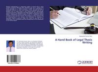 Produktbild: A Hand Book of Legal Thesis Writing