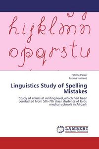 Produktbild: Linguistics Study of Spelling Mistakes