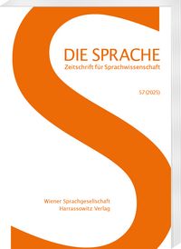 Produktbild: Die Sprache 57 (2025)