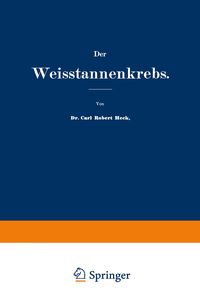Produktbild: Der Weisstannenkrebs