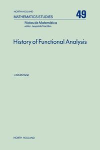 Produktbild: History of Functional Analysis