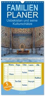 Produktbild: Familienplaner 2026 - Usbekistan und seine Kultursch&auml;tze mit 5 Spalten (Wandkalender, 21 x 45 cm) CALVENDO