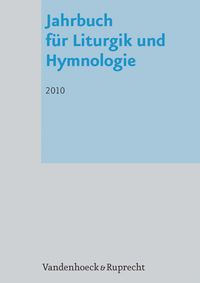 Bild vom Artikel Jahrbuch für Liturgik und Hymnologie, 49. Band 2010 vom Autor Karl-Heinrich Bieritz