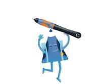 Pelikan Tintenschreiber griffix® für Rechtshänder, Neon Fresh Blue