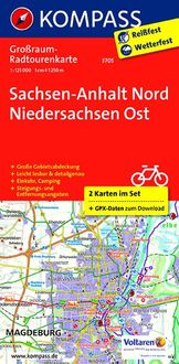 Bild vom Artikel KOMPASS Großraum-Radtourenkarte 3705 Sachsen-Anhalt Nord - Niedersachsen Ost 1:125.000 vom Autor 