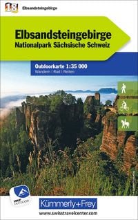 Produktbild: K&uuml;mmerly+Frey Outdoorkarte Deutschland 18 Elbsandsteingebirge 1:35.000