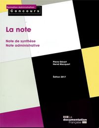 Produktbild: La Note ; Note de Synthese, Note Administrative (Edition 2017)