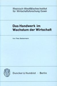 Produktbild: Das Handwerk im Wachstum der Wirtschaft.