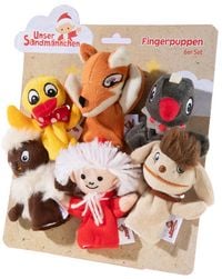 Produktbild: SANDMANN Fingerpuppen 6-fach sortiert