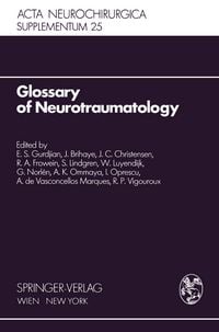 Produktbild: Glossary of Neurotraumatology