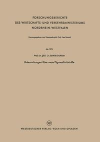 Produktbild: Untersuchungen &uuml;ber neue Pigmentfarbstoffe