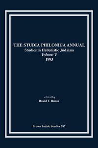 Produktbild: The Studia Philonica Annual V, 1993
