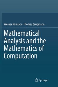 Produktbild: Mathematical Analysis and the Mathematics of Computation