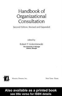 Produktbild: Handbook of Organizational Consultation, Second Editon